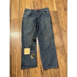 Vintage Y2K ECKO UNLTD Men’s Size 38 Blue Denim Baggy Fit Jeans Skater Grunge